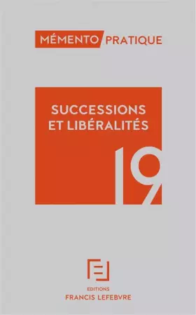 Couverture du produit · Successions et libéralités