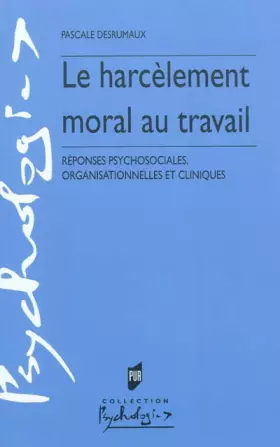 Couverture du produit · HARCELEMENT MORAL AU TRAVAIL