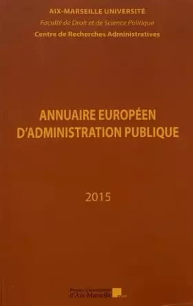 Couverture du produit · Annuaire européen d'administration publique: Tome 38, La déontologie des fonctionnaires