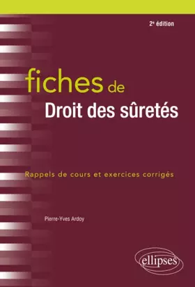 Couverture du produit · Fiches de droit des sûretés