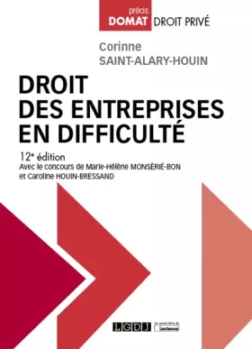 Couverture du produit · Droit des entreprises en difficulté (2020)