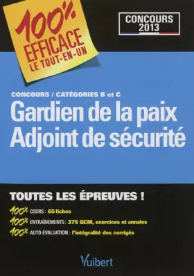 Couverture du produit · Concours Gardien de la paix et adjoint de sécurité : Concours catégories B et C