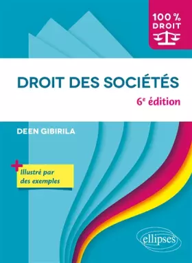 Couverture du produit · Droit des sociétés