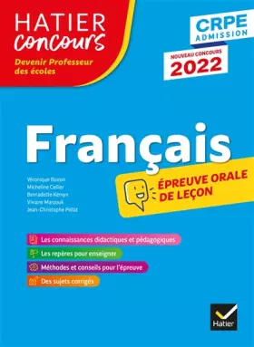 Couverture du produit · Français - CRPE 2022 - Epreuve orale d'admission