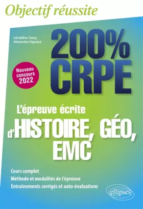 Couverture du produit · L'épreuve écrite d'histoire, géographie, EMC - CRPE Nouveau concours 2022