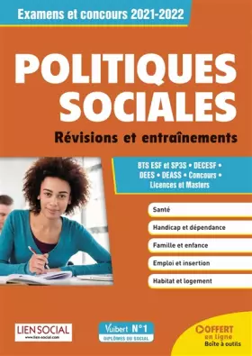 Couverture du produit · Politiques sociales - Révisions et entraînement: BTS ESF ET SP3S - DECESF, DEES, DEASS - Concours, Licences et masters