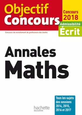 Couverture du produit · Objectif CRPE Annales Maths