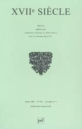Couverture du produit · XVIIe siècle 2009, n° 242: Galilée - Descartes. Entre science et philosophie