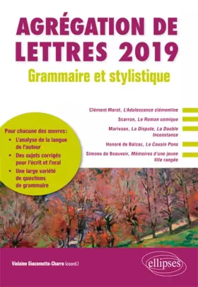 Couverture du produit · Grammaire et stylistique - Agrégation de lettres 2019