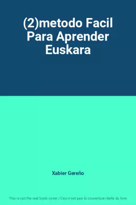 Couverture du produit · (2)metodo Facil Para Aprender Euskara