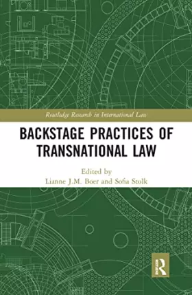 Couverture du produit · Backstage Practices of Transnational Law (Routledge Research in International Law)