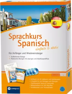 Couverture du produit · Sprachkurs Spanisch einfach & aktiv: Set mit 2 Büchern, 4 CDs, Grammatiktafel und Downloads (Niveau A1 - A2): Für Anfänger und 