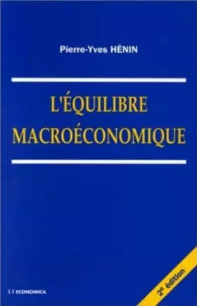 Couverture du produit · L'équilibre macroéconomique