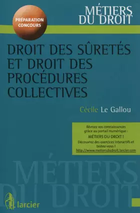 Couverture du produit · Droit des sûretés et droit des procédures collectives