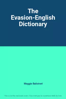 Couverture du produit · The Evasion-English Dictionary