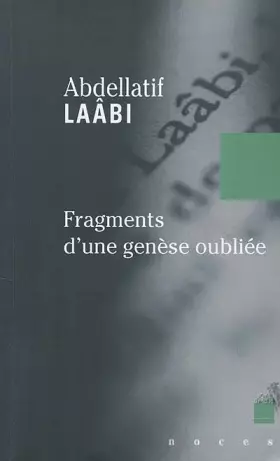 Couverture du produit · Fragments d'une genèse oubliée