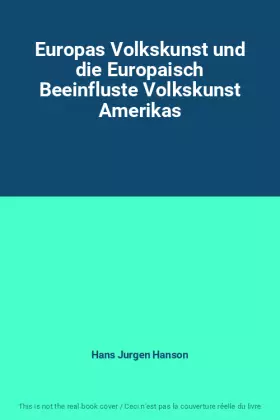 Couverture du produit · Europas Volkskunst und die Europaisch Beeinfluste Volkskunst Amerikas