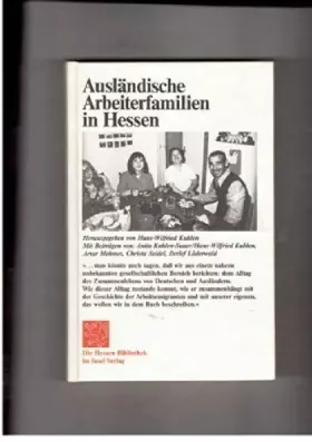 Couverture du produit · Ausländische Arbeiterfamilien in Hessen. Berichte über das Zusammenleben von Deutschen und Ausländern