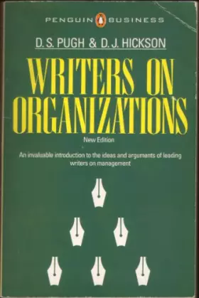 Couverture du produit · Writers On Organizations