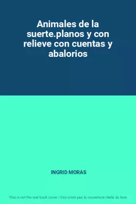 Couverture du produit · Animales de la suerte.planos y con relieve con cuentas y abalorios