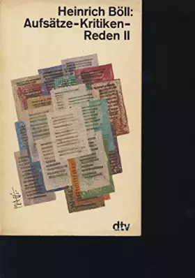 Couverture du produit · Aufsätze, Kritiken, Reden. 2