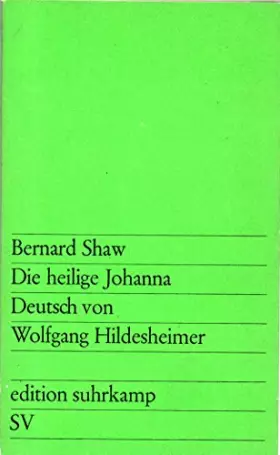 Couverture du produit · Die heilige Johanna