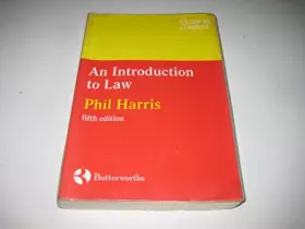 Couverture du produit · Introduction to Law 5E (Law in Context)