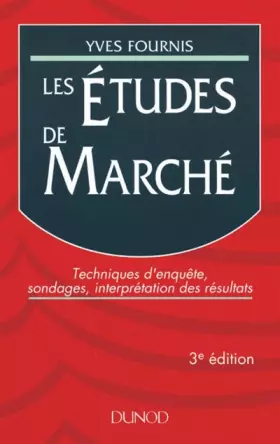 Couverture du produit · Les études de marché, 3e édition