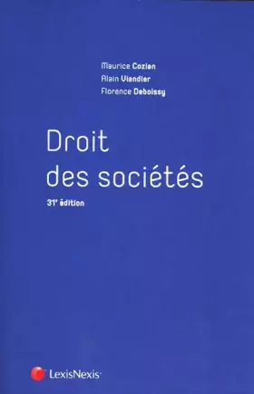 Couverture du produit · Droit des sociétés