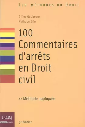 Couverture du produit · 100 Commentaires d'arrêts en Droit civil