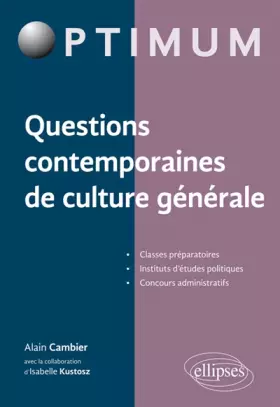 Couverture du produit · Questions Contemporaines de Culture Générale