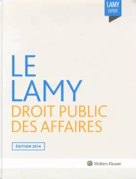 Couverture du produit · Le Lamy droit public des affaires