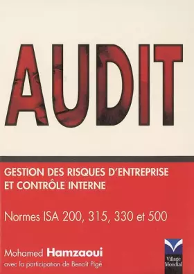 Couverture du produit · Audit : gestion des risques d'entreprise et contrôle interne: Normes ISA 200, 315, 330 et 500