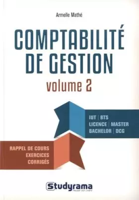 Couverture du produit · Comptabilité de gestion (volume 2)