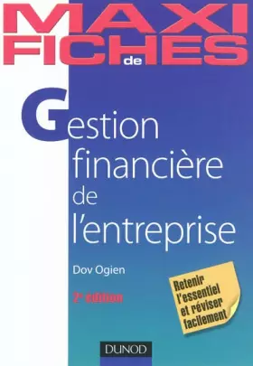 Couverture du produit · Maxi fiches de Gestion financière de l'entreprise - 2e édition