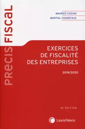 Couverture du produit · Exercices de fiscalité des entreprises 2019/2020