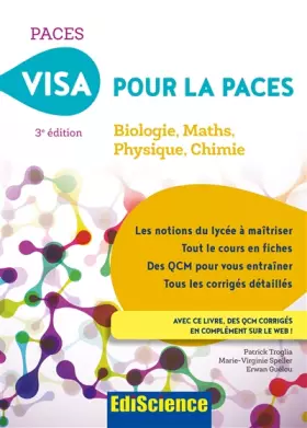 Couverture du produit · Visa pour la PACES - 3e éd. - Biologie, Maths, Physique, Chimie: Biologie, Maths, Physique, Chimie