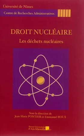 Couverture du produit · Droit nucléaire - Les déchets nucléaires