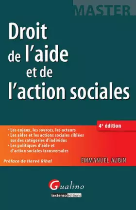 Couverture du produit · Droit de l'aide et de l'action sociales