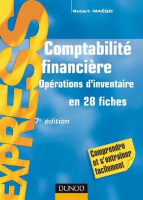 Couverture du produit · Comptabilité financière : Opérations d'inventaire en 28 fiches