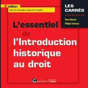 Couverture du produit · L'Essentiel de l'Introduction historique au droit, 4ème Ed.
