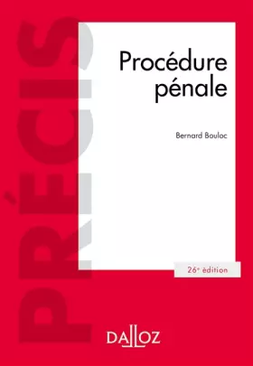 Couverture du produit · Procédure pénale