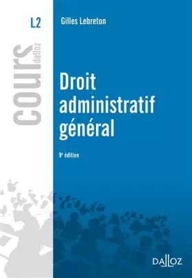 Couverture du produit · Droit administratif général - 9e éd.