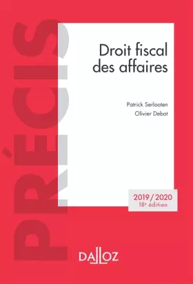 Couverture du produit · Droit fiscal des affaires