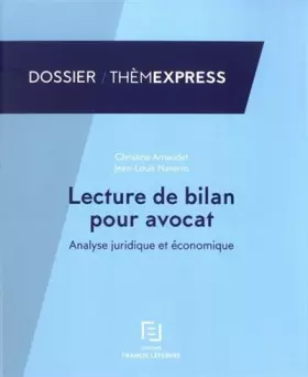 Couverture du produit · Lecture de bilan pour avocat