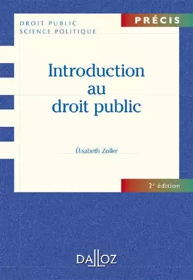 Couverture du produit · Introduction au droit public - 2e éd.
