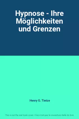 Couverture du produit · Hypnose - Ihre Möglichkeiten und Grenzen