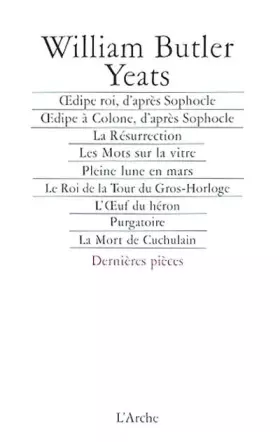 Couverture du produit · Théâtre complet Tome 3 Yeats