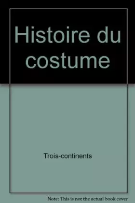 Couverture du produit · Histoire du costume