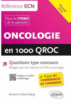 Couverture du produit · Oncologie en 1000 QROC Questions Type Concours à Jours des Conférences de Consensus